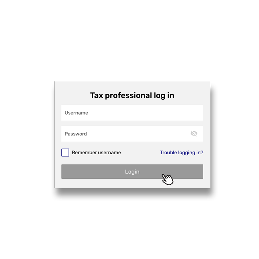 ERO-login tax marketing